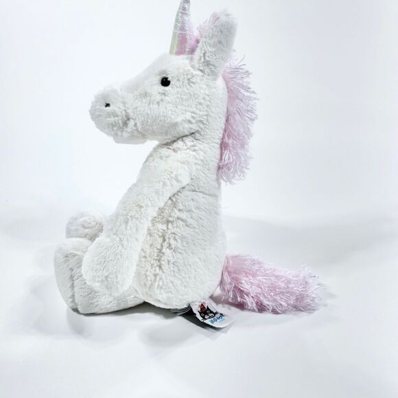 Jellycat white bashful unicorn plush stuffy medium. - Picture 3 of 4